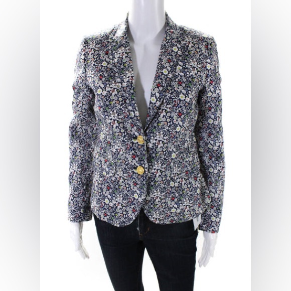 J. Crew Jackets & Blazers - JCrew floral school boy blazer Liberty size 4